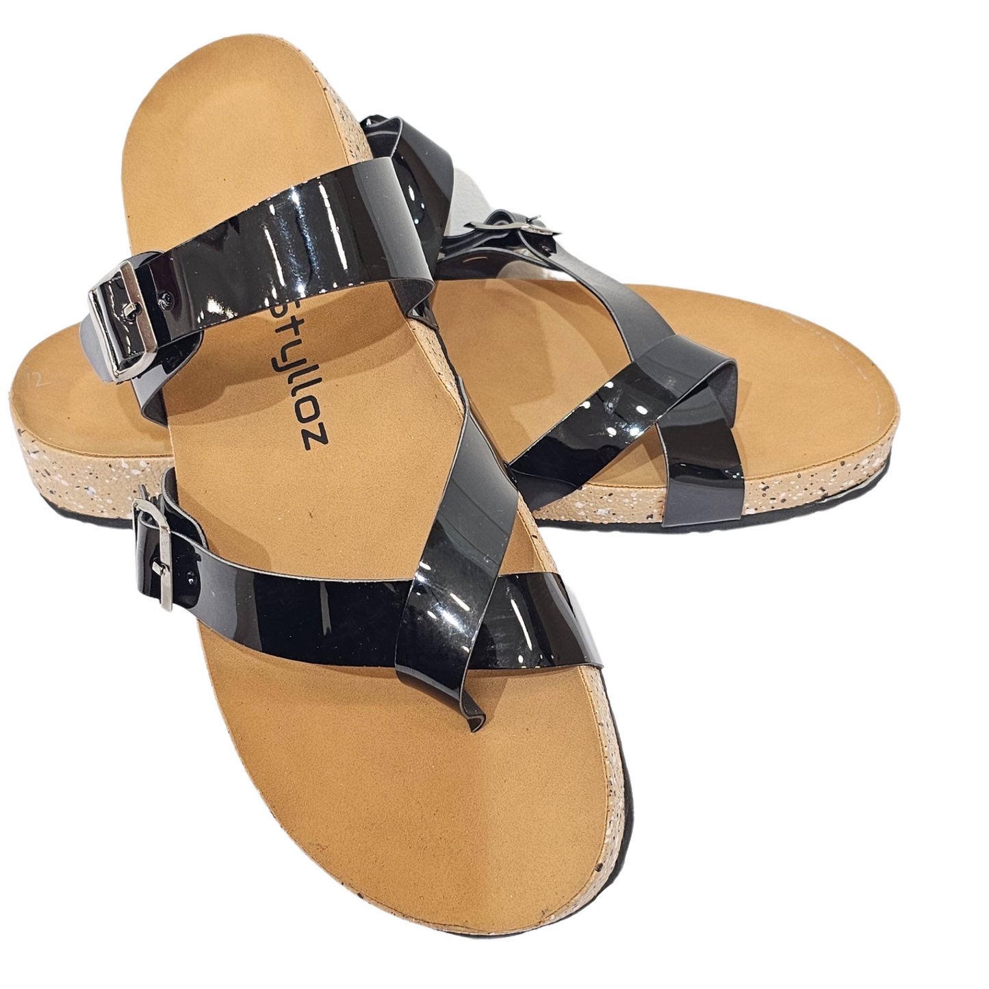 Black Stylish Ladies Sliders/slippers - Hand Made