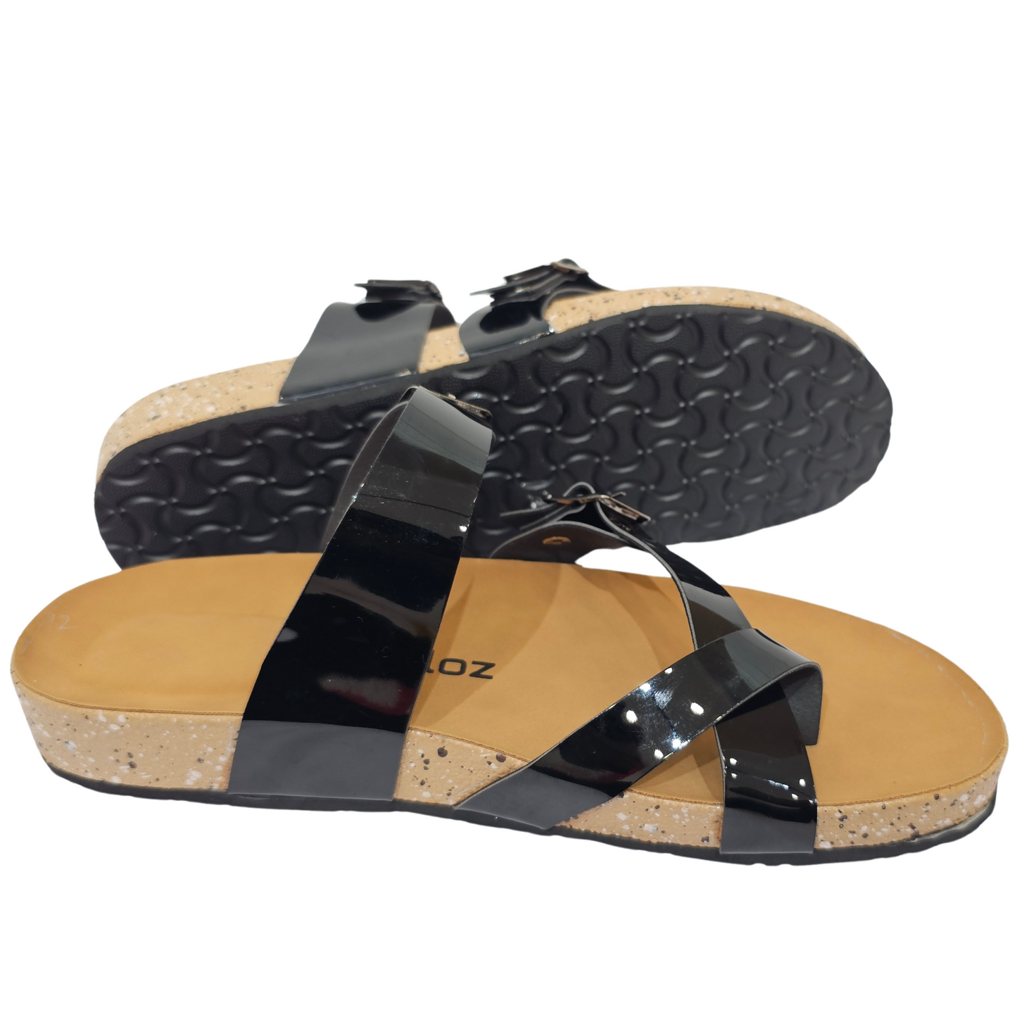 Black Stylish Ladies Sliders/slippers - Hand Made