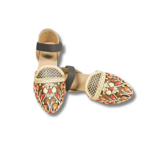 Handcrafted Ethnic Patterned Heels